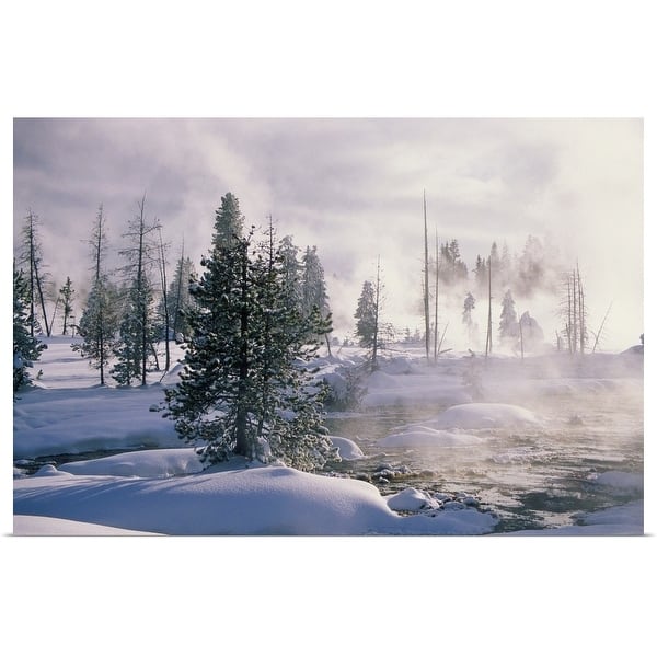 Shop Usa Wyoming Yellowstone National Park Winter Poster