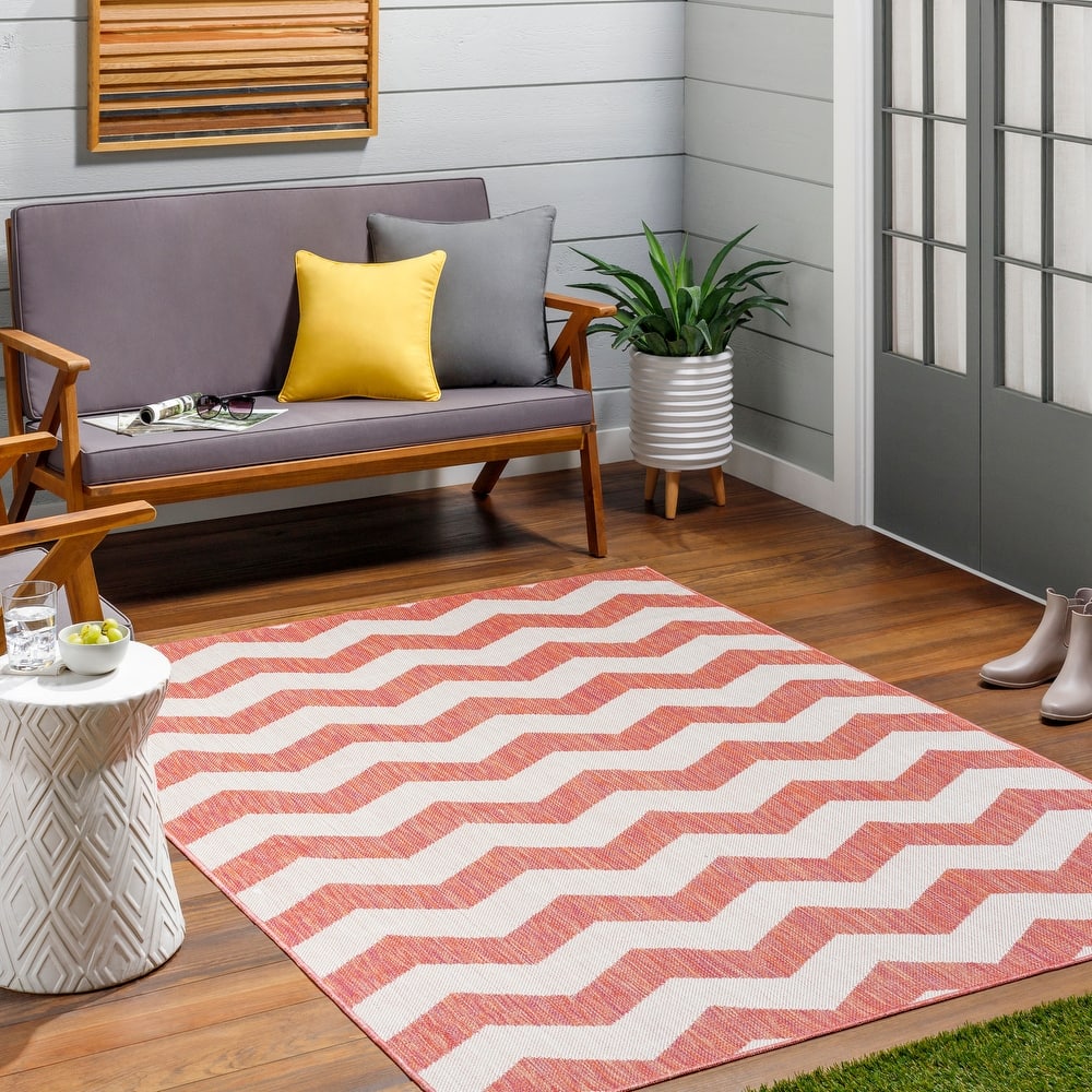 Livabliss Motala Indoor/ Outdoor Chevron Area Rug