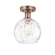 Option Clear Water Glass / Antique Copper