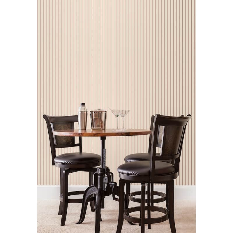 Galerie Wallcoverings Smart Stripes 2 Napkin Stripe Vinyl on Non-Woven Matte Wallpaper Roll