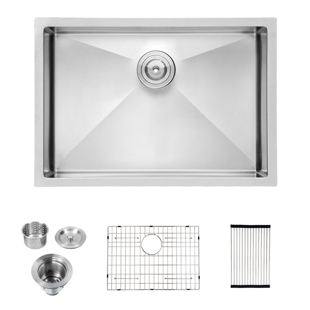 Ruvati Workstation Underount 16 Gauge Stainless Steel Kitchen Sink