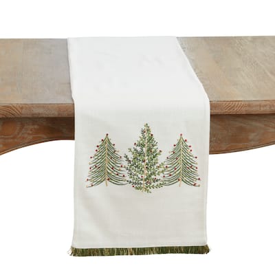 Christmas Trees Table Runner - 13"x72"
