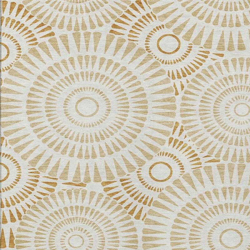 HomeRoots Geometric Transitional Rectangle Outdoor Rug