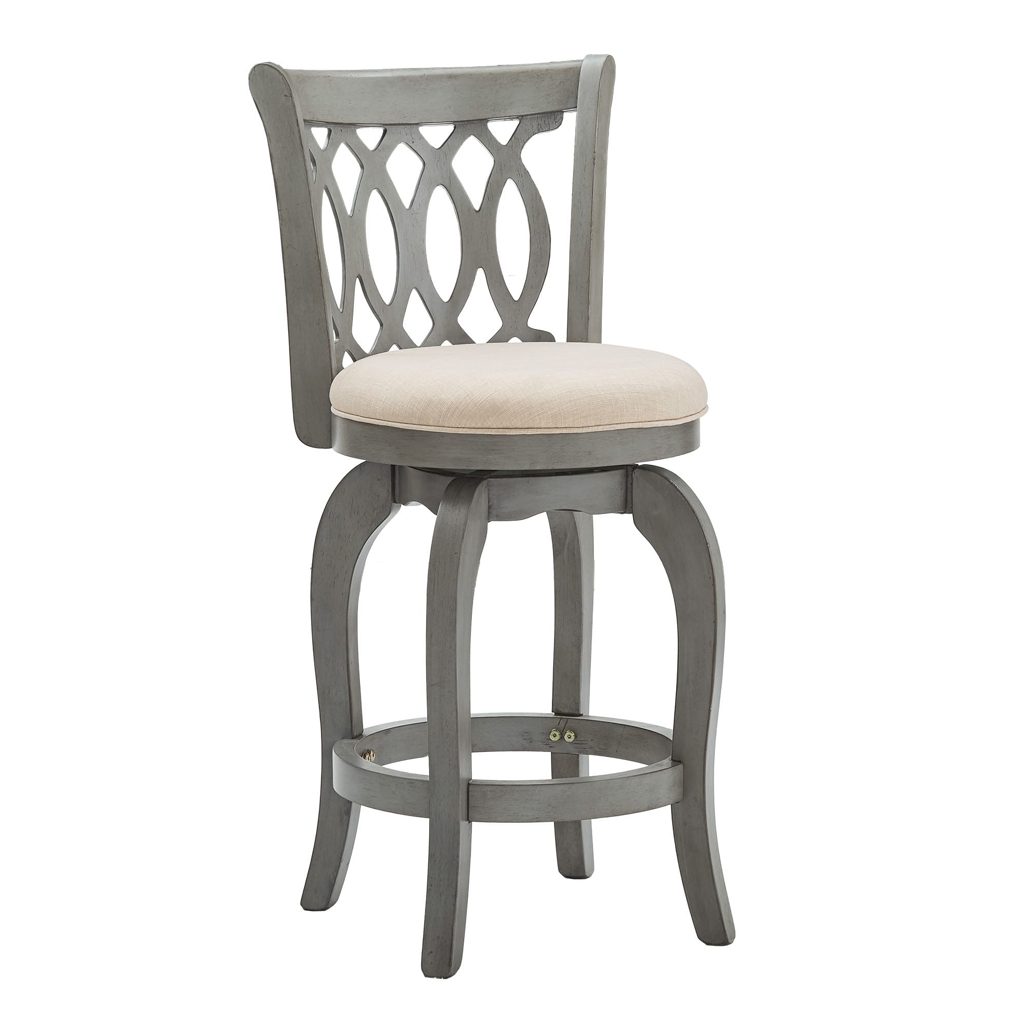Option Antique Grey-Beige Linen- Scroll