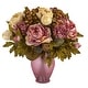 preview thumbnail 1 of 1, 16" Peony Artificial Arrangement in Rose Colored Vase