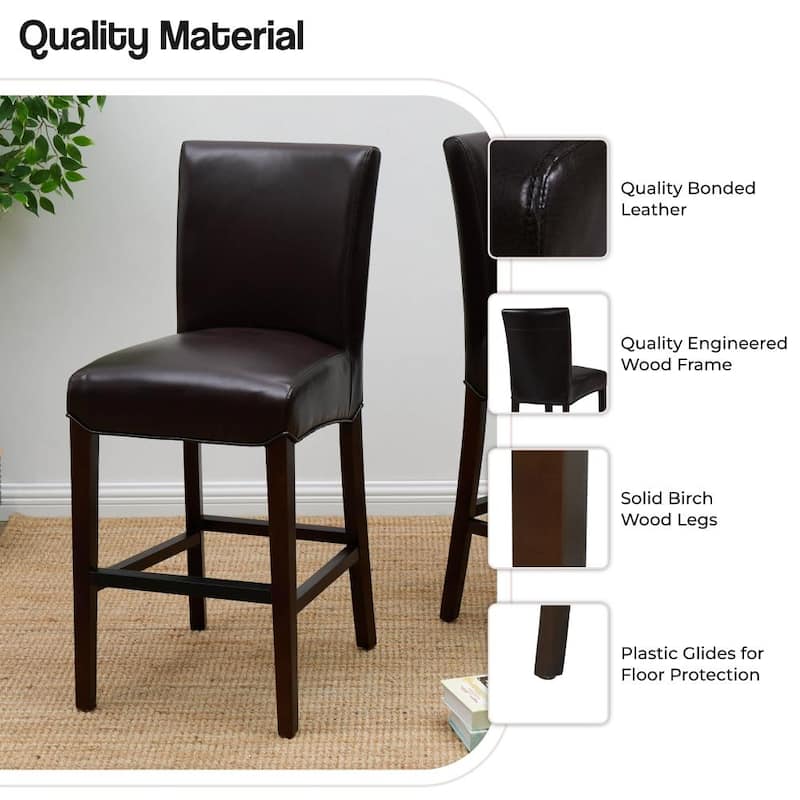 NPD Furniture Milton Bonded Leather Counter Stool