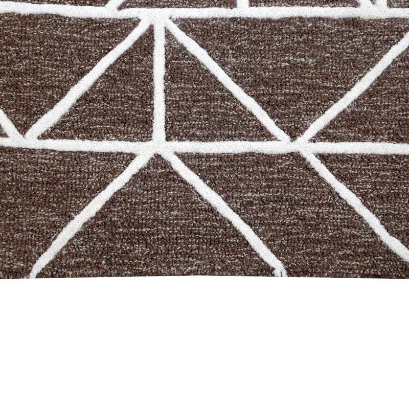 George Towne Living Mirage Luxury Handmade Modern Modular Wool Area Rug