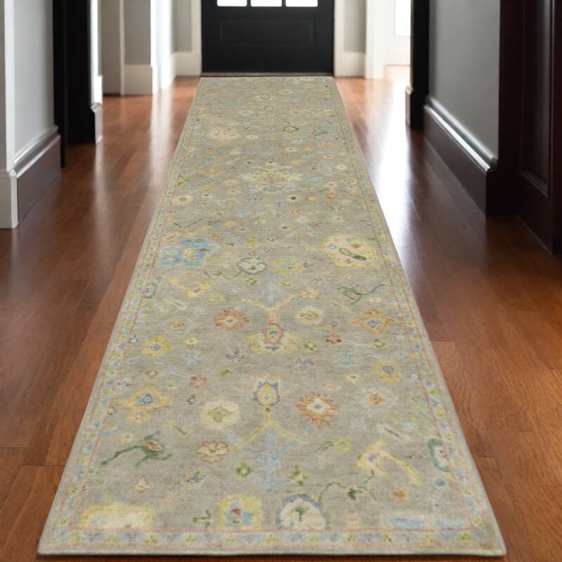 HomeRootsOriental Traditional Rectangle Area Rug - 120.08' X '29.53' X '0.16
