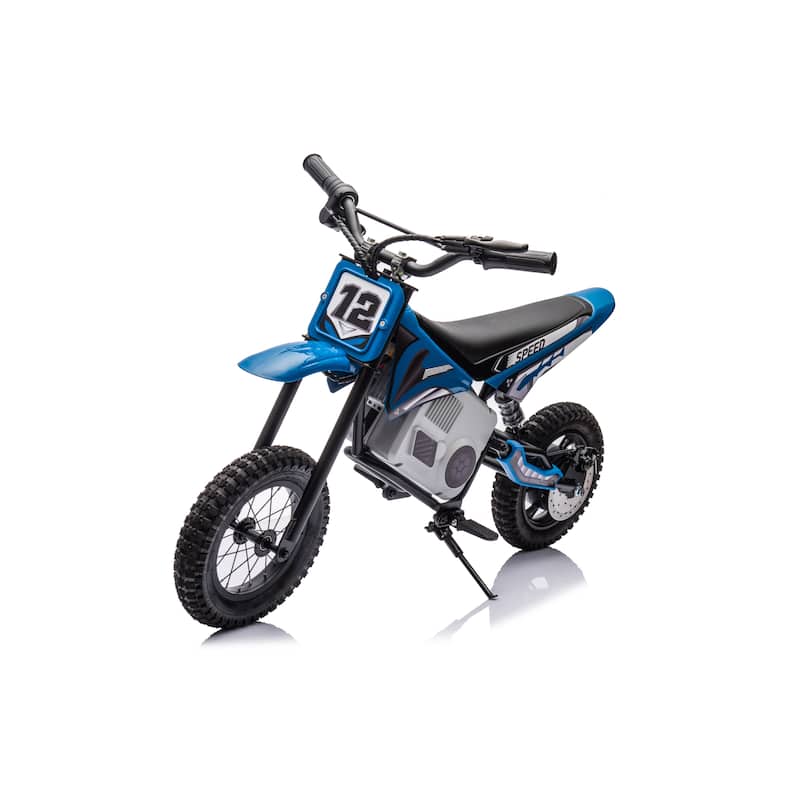 36V Freddo Electric Dirt Bike for Teens - Blue - Assembly Required