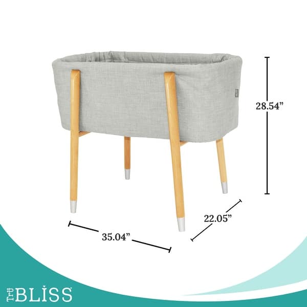 dimension image slide 1 of 3, TruBliss Sova Bassinet