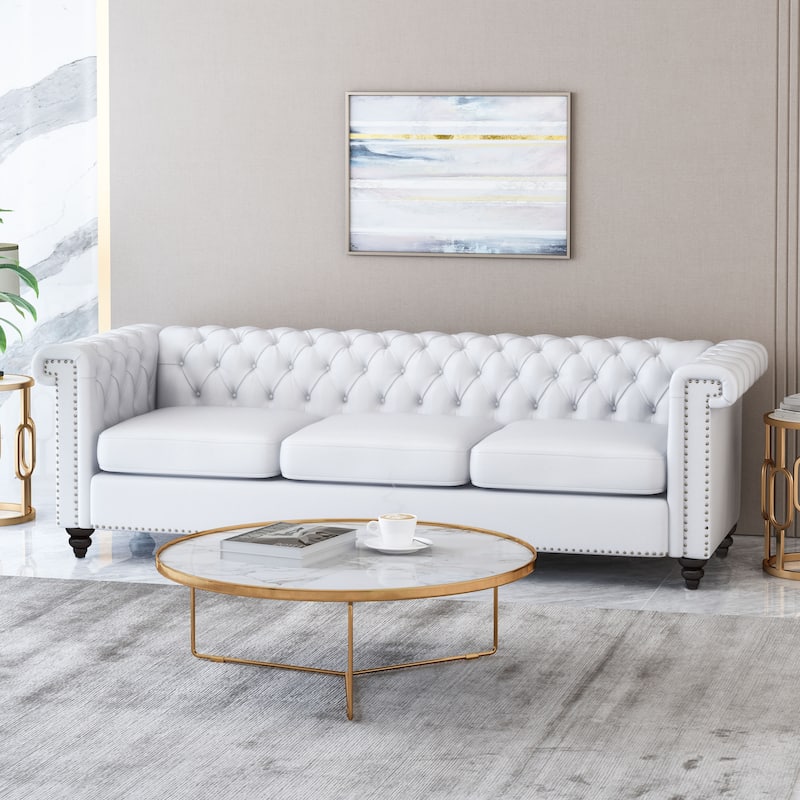 Sofa - 3 Seater for Living Room - White