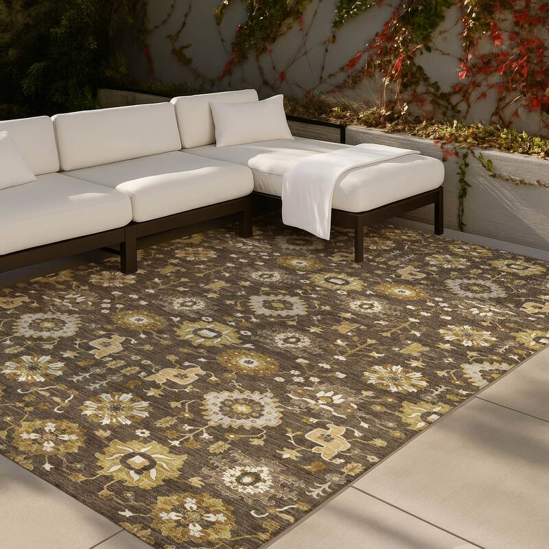 Machine Washable Indoor/ Outdoor Global Durango Chantille Rug
