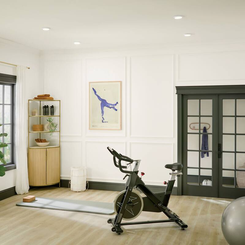 Kichler 53005WH30 Ara 6" Wide LED Flush Mount Drum Ceiling Fixture