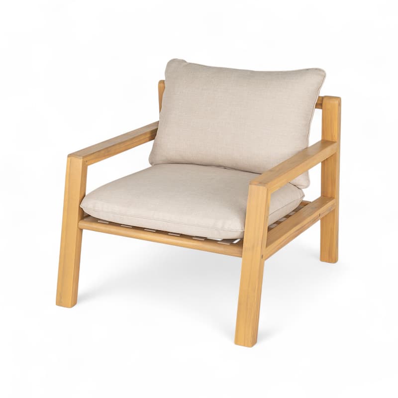 Christopher Knight Home- Ramsey Outdoor Acacia Wood Club Chair