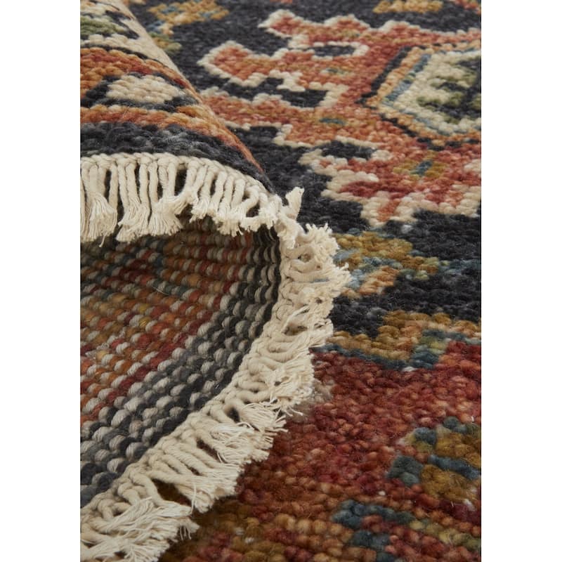 Zuvex Floral Traditional Stain Resistant Durable Area Rug By HomeRoots - 2' x 3'