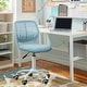 preview thumbnail 26 of 120, Homy Casa Armless Office Task Chair Curio Blue