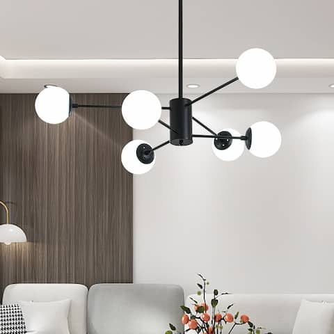 6 - Light Sputnik Modern Lear Chandelier