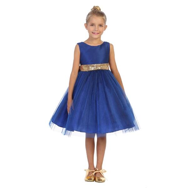 Shop Kids Dream Girls Royal Blue Sequin Glitter Tulle Christmas