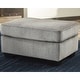 preview thumbnail 18 of 21, Signature Design by Ashley Altari Oversized Accent Ottoman 34"W x 24"D x 19"H - Light Grey