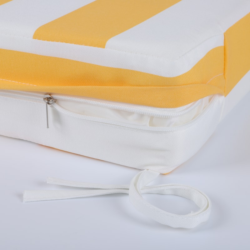 GDFStudio Marie Outdoor 24x24 Inch Seat Cushion Set with Removable Covers (set of 2) - 24" x 24"