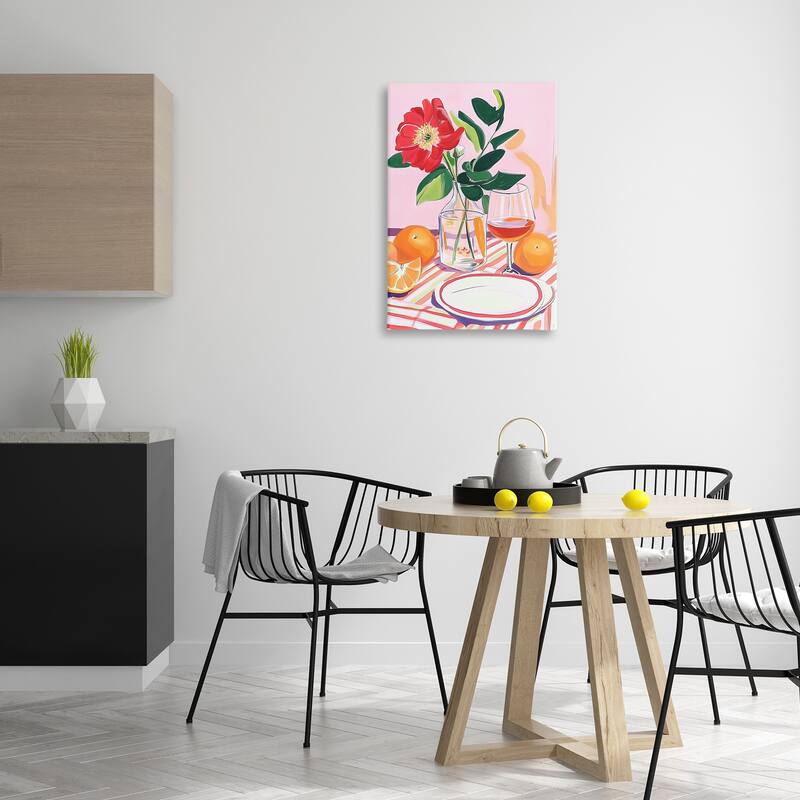 Stupell Pastel Hued Table Setting Canvas Wall Art Design By Andreas Magnusson