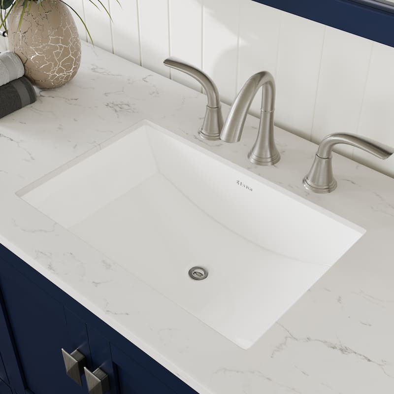 Eviva Aberdeen 54"W Bath Vanity with Carrara Quartz Top