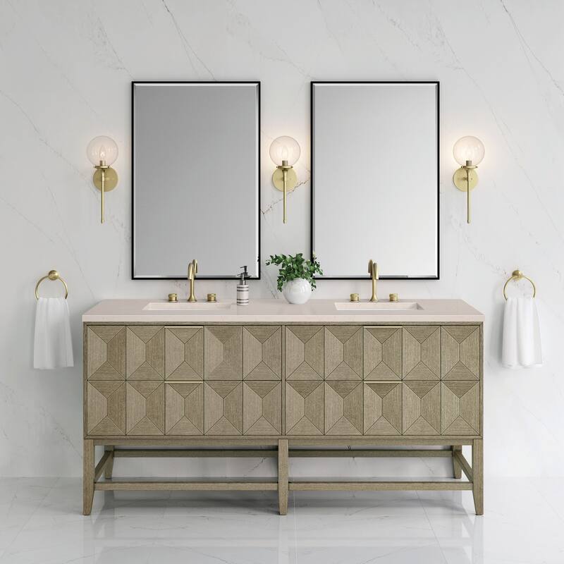 James Martin Vanities D100-V72-3EMR Emmeline 72" Free Standing Double