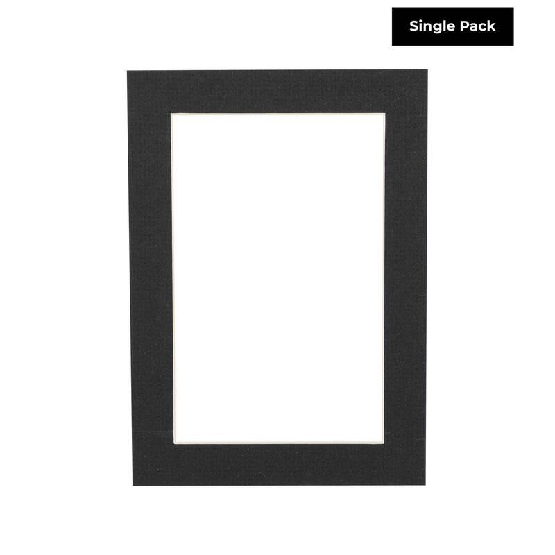 22x28 Mat for 16x20 Photo Textured Black Matboard for Frames