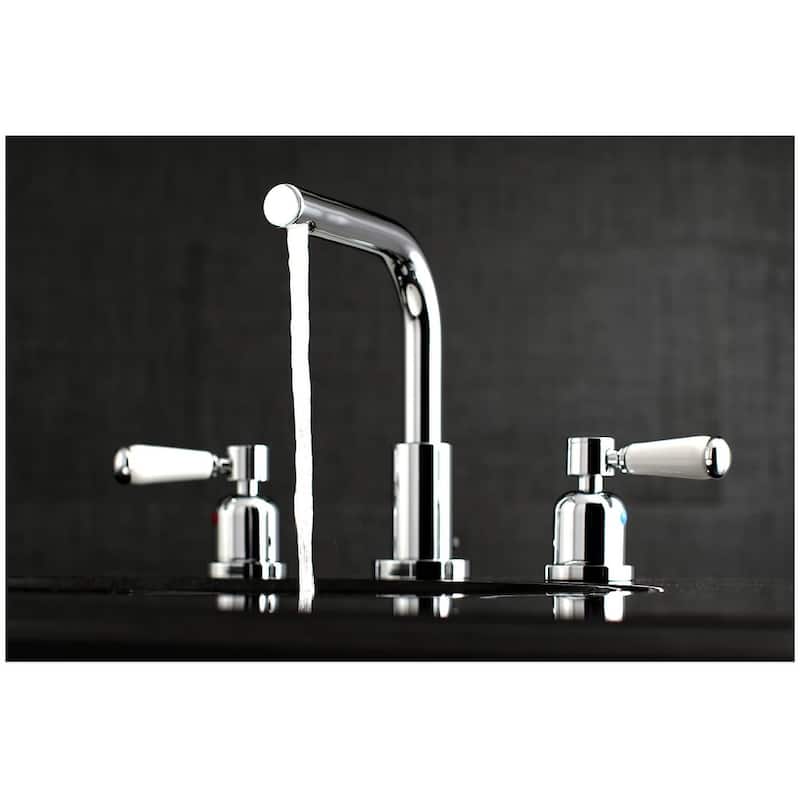 Kingston Brass Paris 1.2 GPM Widespread Bathroom Faucet with Pop-Up