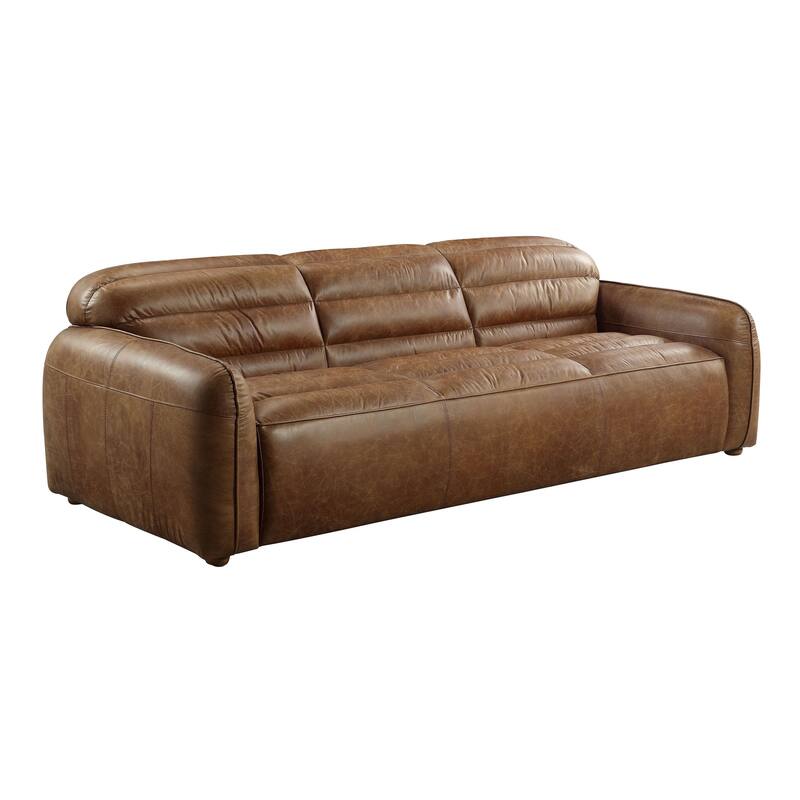 Daniyl Cocoa Sofa with Tight Seat and Back Cushion