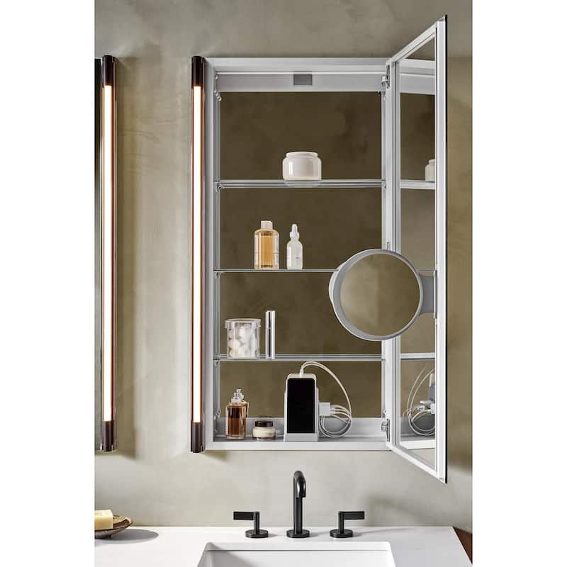 Robern PL Portray 15-1/4" x 26" Beveled Frameless Single Door Medicine