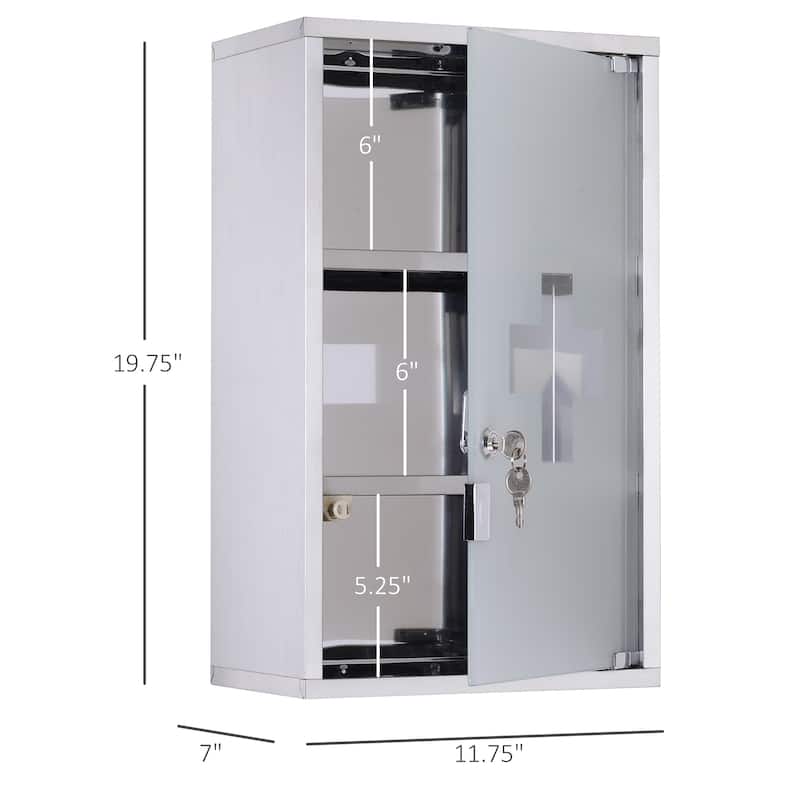 kleankin Wall Mounted Medicine Cabinet