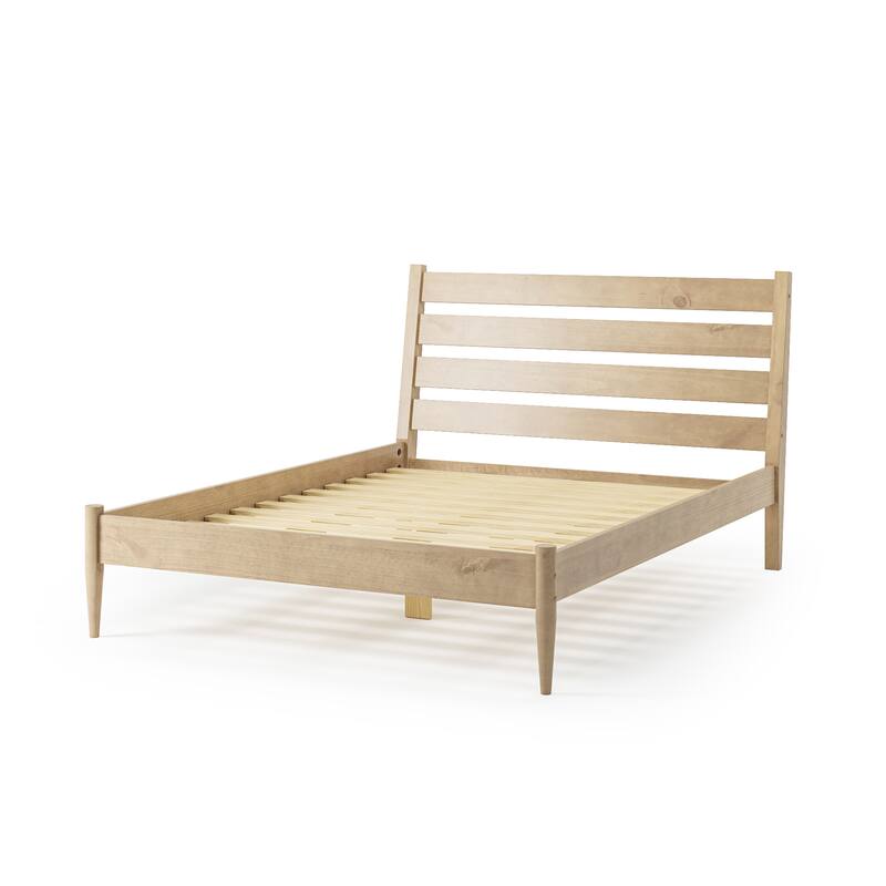 Mid-Century Modern Platform Bed - Queen Size