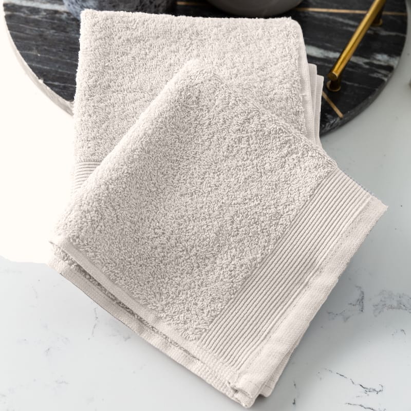 Fabstyles Camelot Face Towel Zero Twist 600 GSM Cotton Set of 6 - 13"x13"