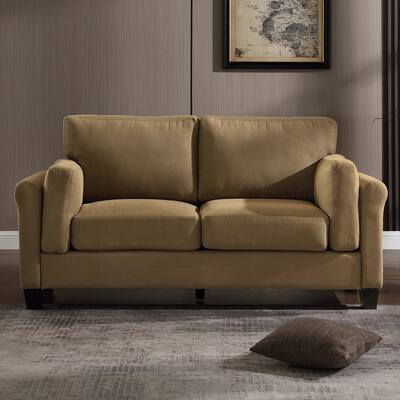 Morden Fort Double Arm 2 Seater Sofa,Deep Seat,Thickened cushion,Pillowed Back Cushions