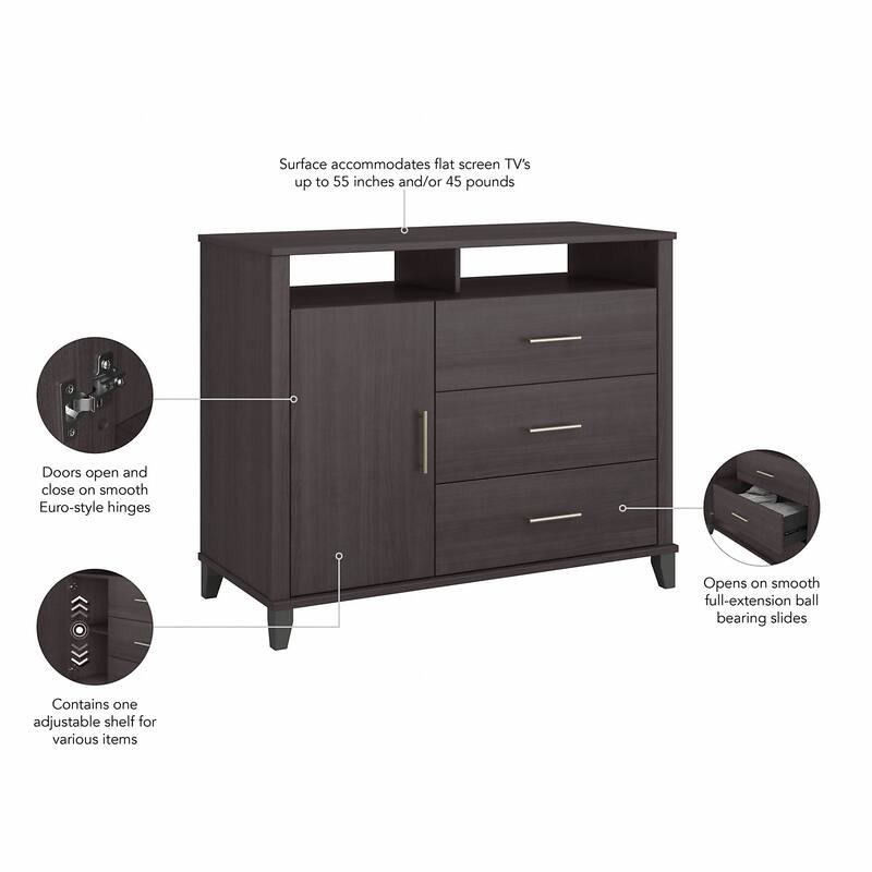 Somerset Tall TV Stand with Storage by Bush Furniture