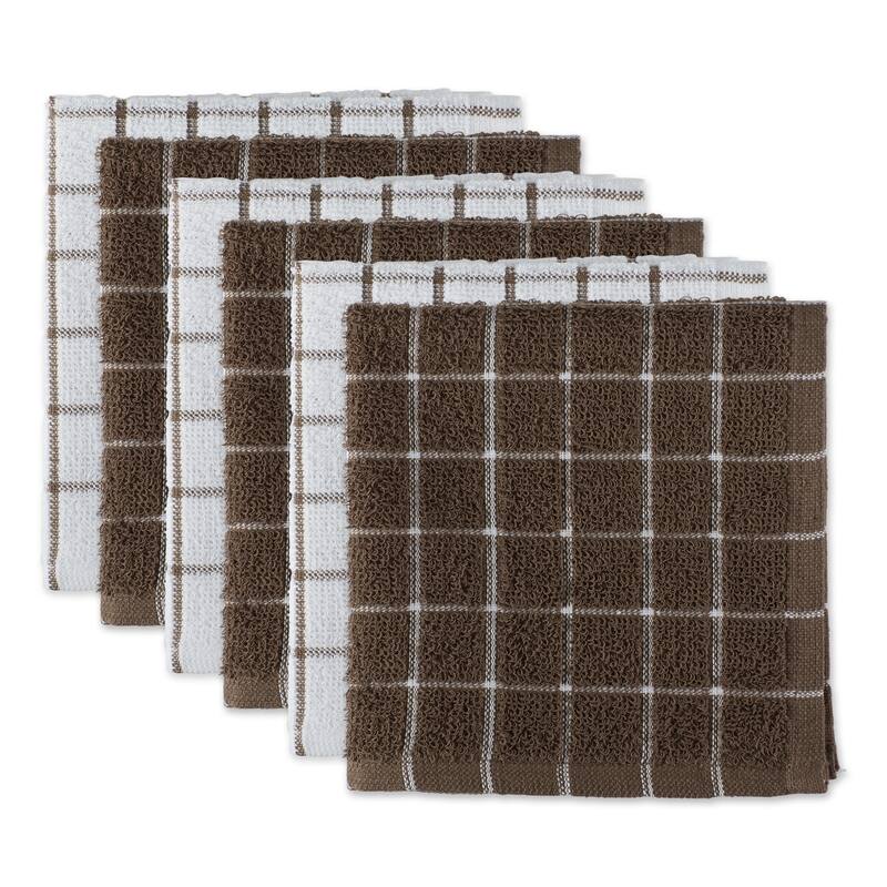 DII Artichoke Combo Windowpane Dishcloth (Set of 6)