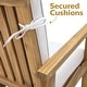 preview thumbnail 5 of 8, Sunnydaze Rodanthe Outdoor Patio Dining Chairs with Cushions - Set of 2