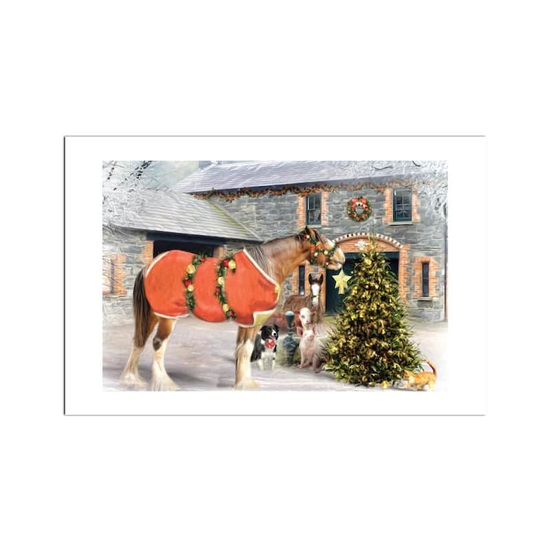 The Christmas Star Fine Art Paper Print by Trudi Simmonds - Multi