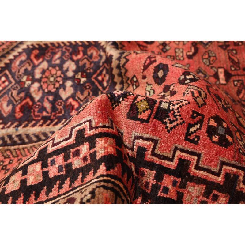 ECARPETGALLERY Hand-knotted Andelz Light Red Wool Rug - 4'8 x 6'8