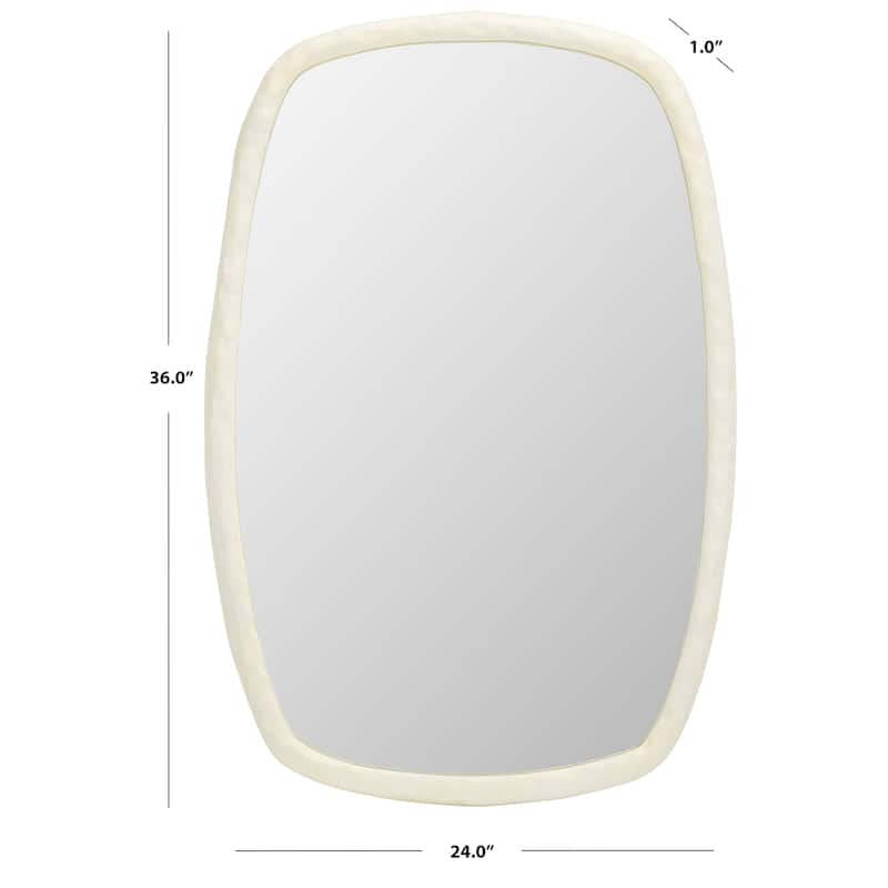SAFAVIEH Destini 24" Mirror - Ivory - 24Wx1Dx36H