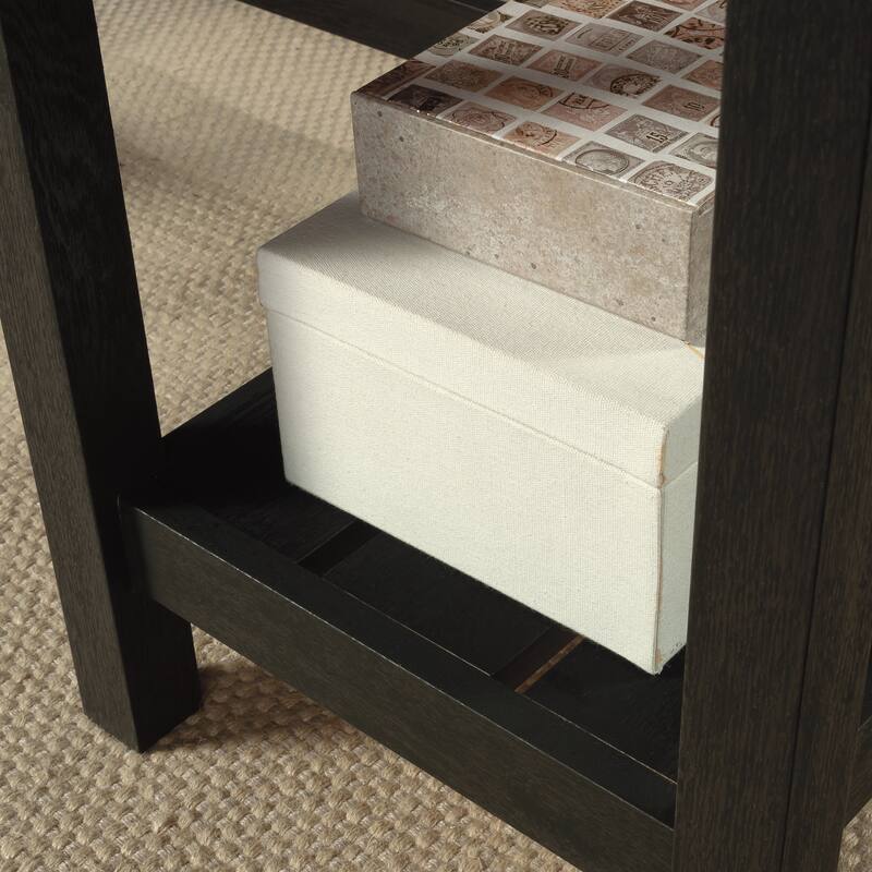 Engineered Wood Coastal Desk with Lateral File Cabinet Bundle