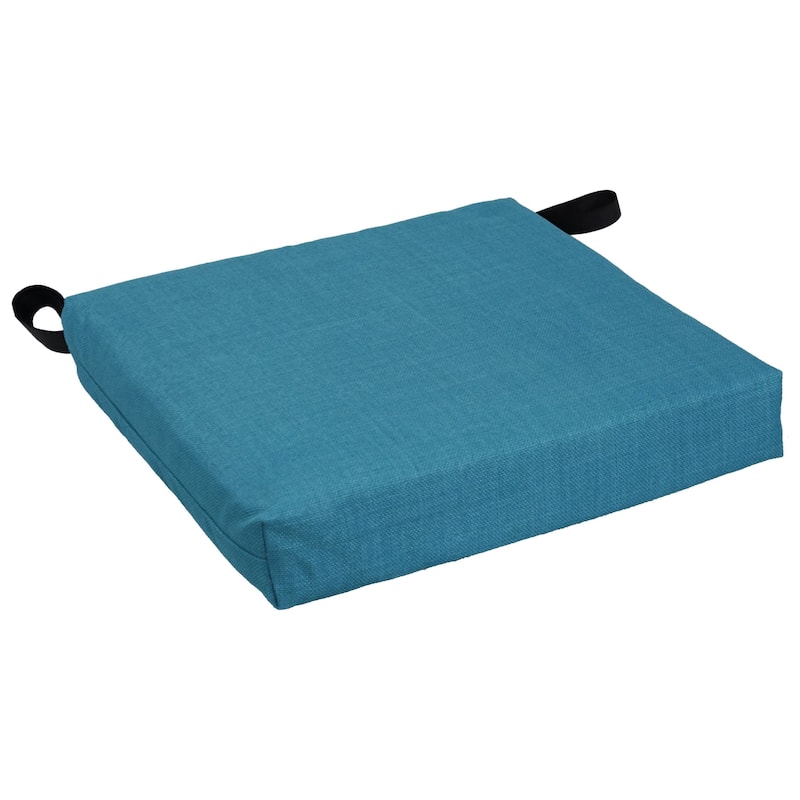16-inch Indoor/Outdoor Solid Chair Cushions (Set of 4) - 16 x 16