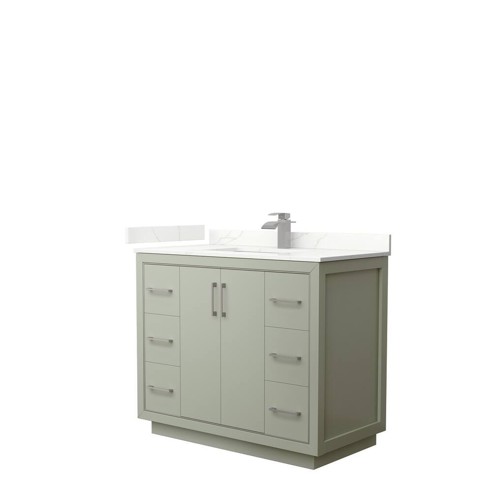 Icon 42-inch Single Vanity, Quartz Top