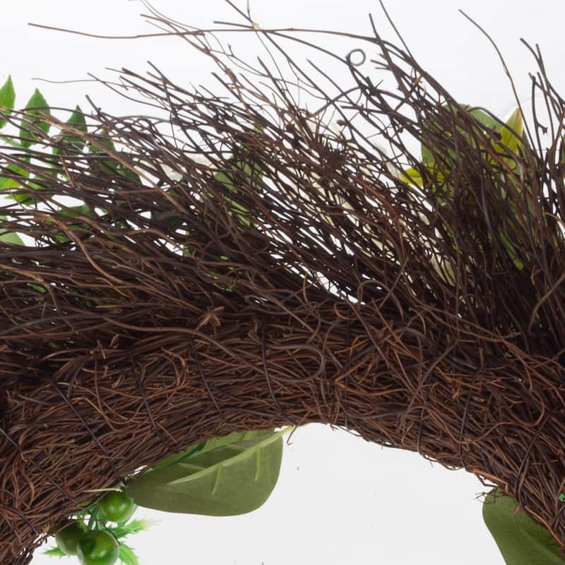 Pure Garden 22-Inch Sweet Anne Eucalyptus Wreath