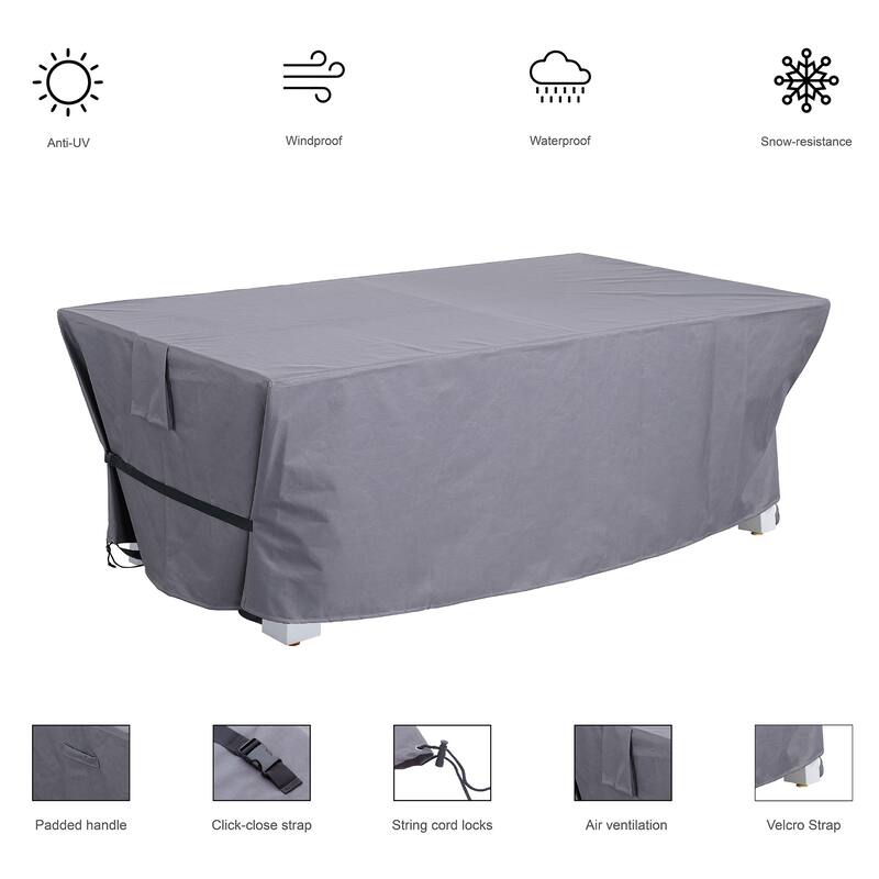 Laguna Indoor/Outdoor 7ft Slate Pool Table Dining Set with 2 Benches & Accessories, Cement Finish