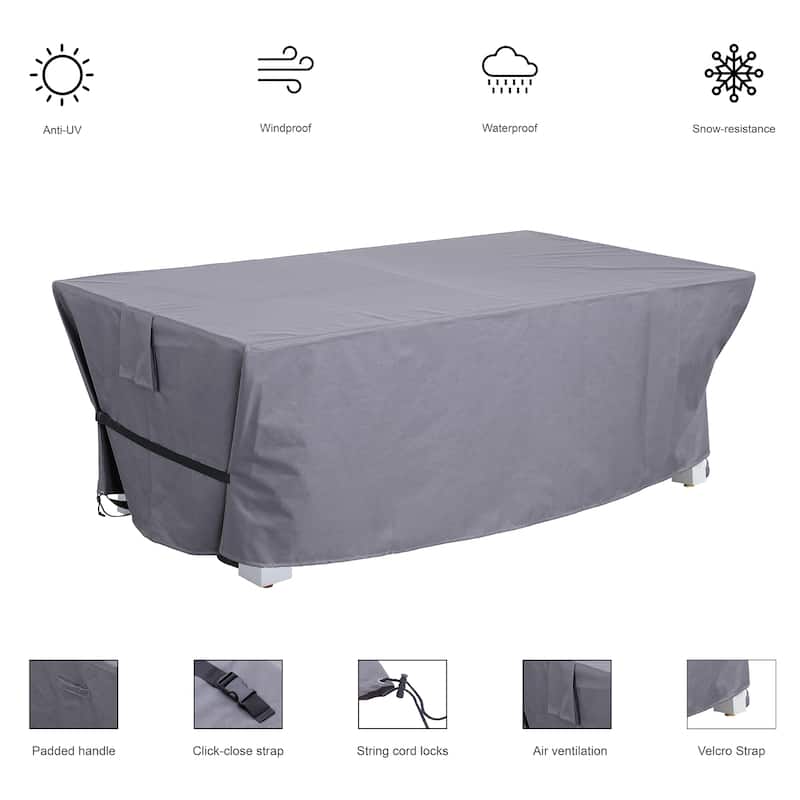 Laguna Indoor/Outdoor 7ft Slate Pool Table Dining Set with 2 Benches & Accessories, White Finish