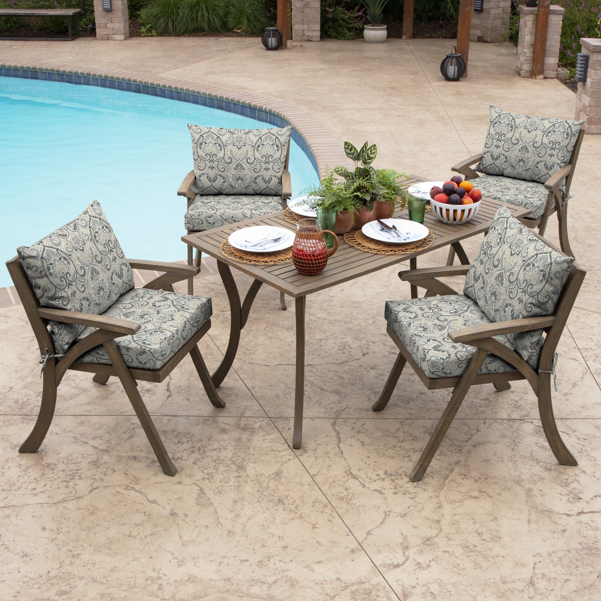 ARDEN Outdoor 21 x 21 Dining Chair Cushion Set On Sale Bed