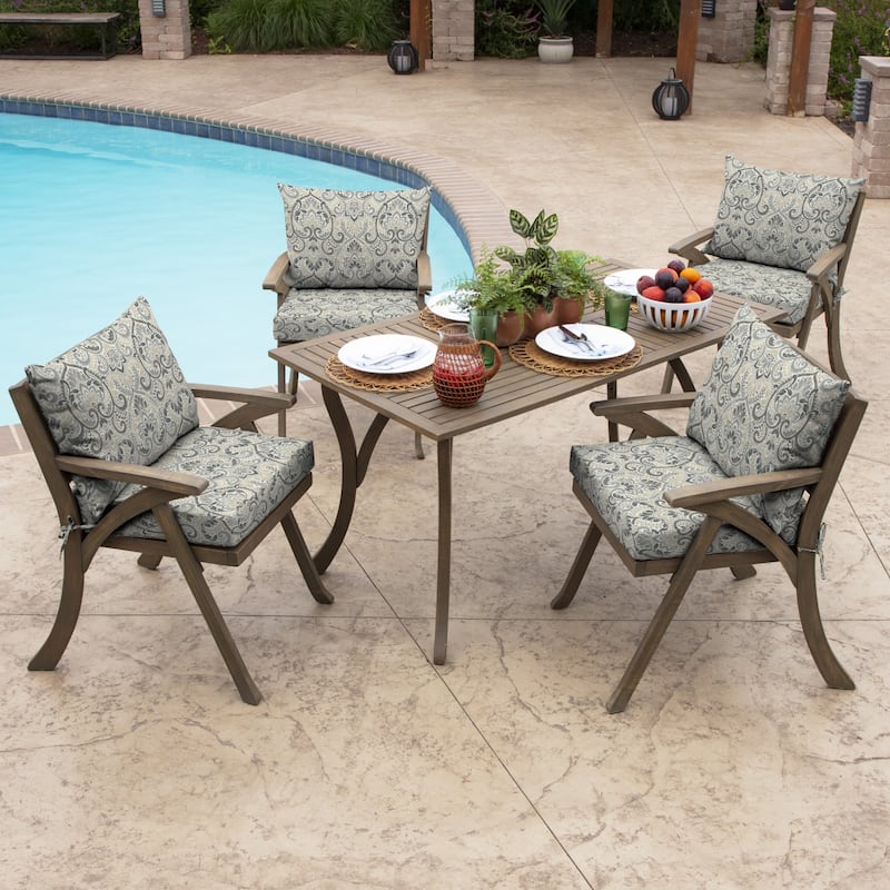 ARDEN Outdoor 21 x 21 in. Dining Chair Cushion Set