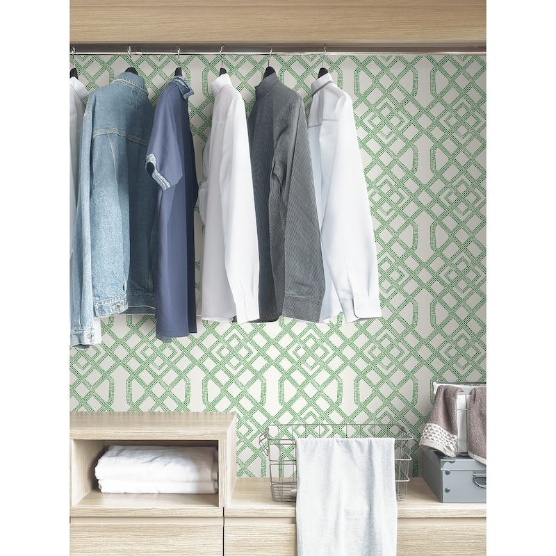 NuWallpaper Green Tanner Peel & Stick Wallpaper